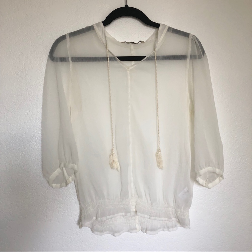 Sheer top or cover up